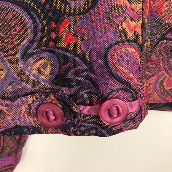 Christopher & Banks Jacket  Purple Paisley Size M - Picture 4 of 8